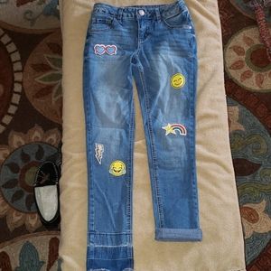 Girl's Justice Emoji Jeggings